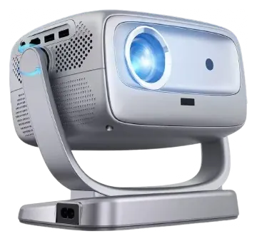 Projecteur intelligent Skyworth A8, vue de trois quarts