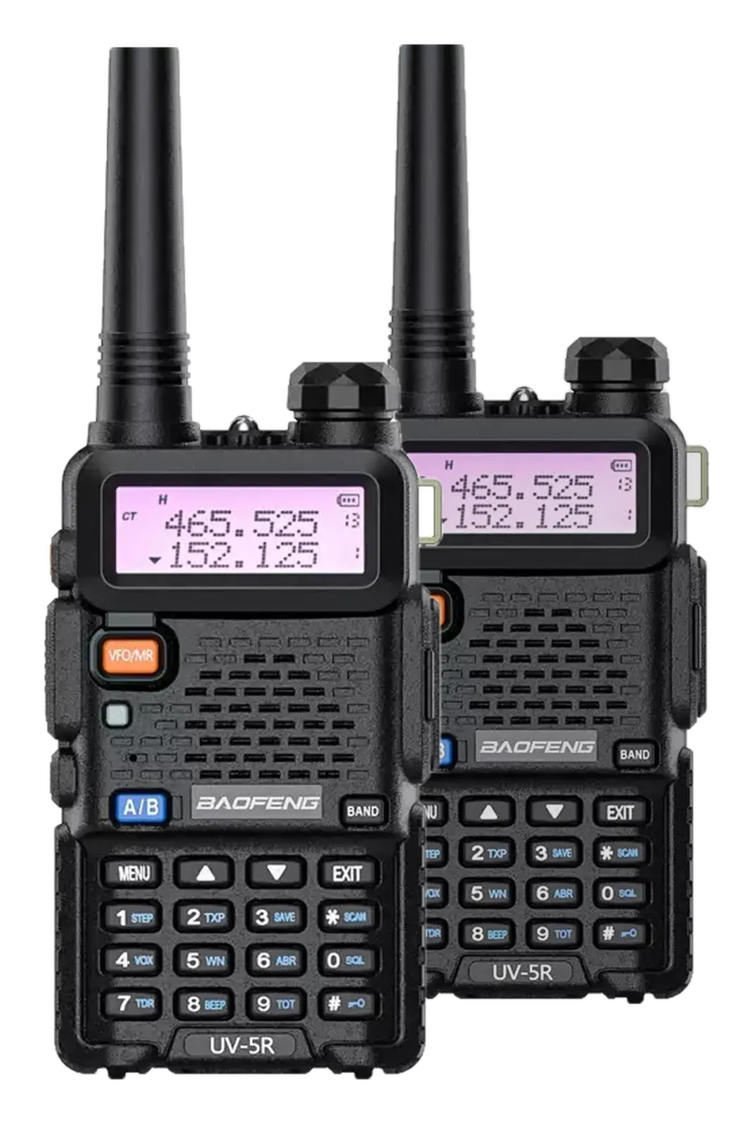 Une paire de talkies-walkies Baofeng UV-5R