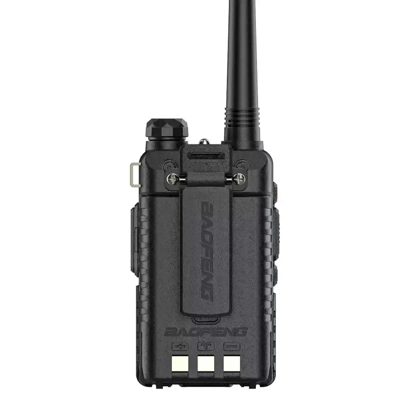 Le dos du talkie-walkie et sa batterie